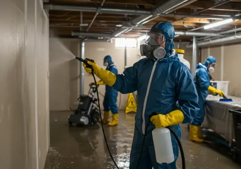 Basement Sanitization and Antimicrobial Treatment process in Larimer County, CO